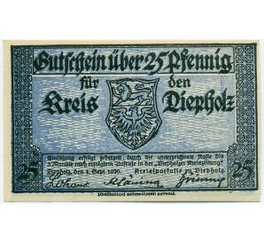 25 пфеннигов 1921 года Германия — Дипхольц (Нотгельд) — Фото №1