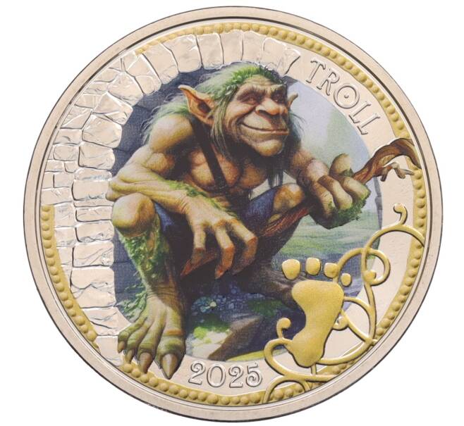 Монета 3 евро 2025 года Австрия «Фантастические Мифические существа — Тролль» (Артикул: M2-92029) — Фото №1