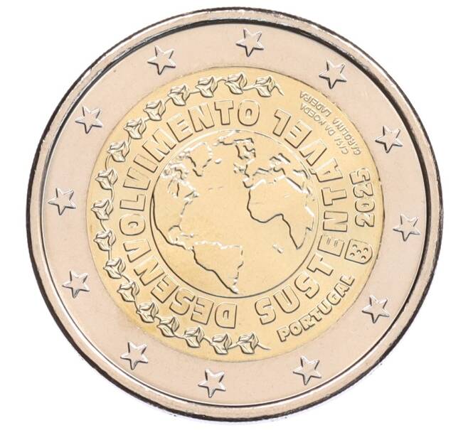 Монета 2 евро 2025 года Португалия «Устойчивое развитие» (Артикул: M2-92031) — Фото №1
