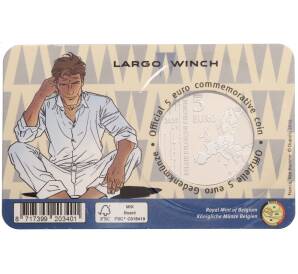 5 евро 2025 года Бельгия «Ларго Винч» (в блистере) — Фото №2