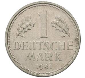 1 марка 1981 года D Западная Германия (ФРГ) — Фото №1