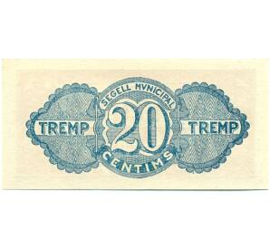 20 сентимо 1937 года Тремп (Гражданская Война в Испании) — Фото №2
