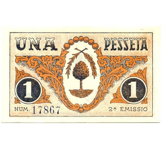 Банкнота 1 песета 1937 года Флиш (Гражданская Война в Испании) (Артикул: B2-16373) — Фото №1