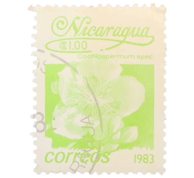 Почтовая марка 1 кордоба 1983 года Никарагуа «Кохлоспермум» (Артикул: T11-35941) — Фото №1
