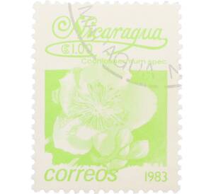 Почтовая марка 1 кордоба 1983 года Никарагуа «Кохлоспермум» — Фото №1