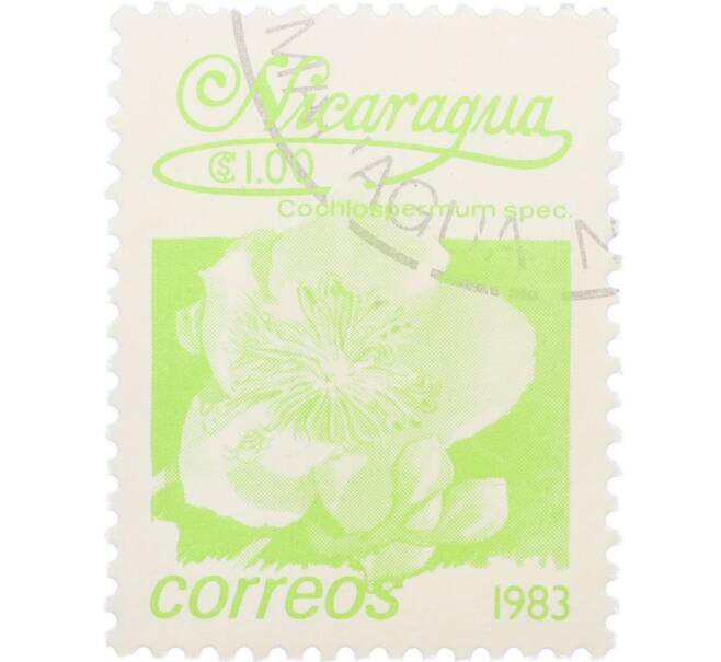 Почтовая марка 1 кордоба 1983 года Никарагуа «Кохлоспермум» (Артикул: T11-35944) — Фото №1