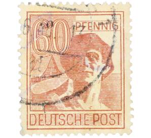 Почтовая марка 60 пфеннигов 1947 года Германия (Тризония) — Фото №1