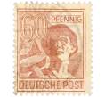 Почтовая марка 60 пфеннигов 1947 года Германия (Тризония) (Артикул: T11-35990) — Фото №1