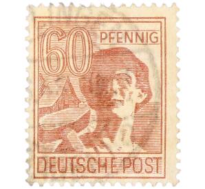 Почтовая марка 60 пфеннигов 1947 года Германия (Тризония) — Фото №1