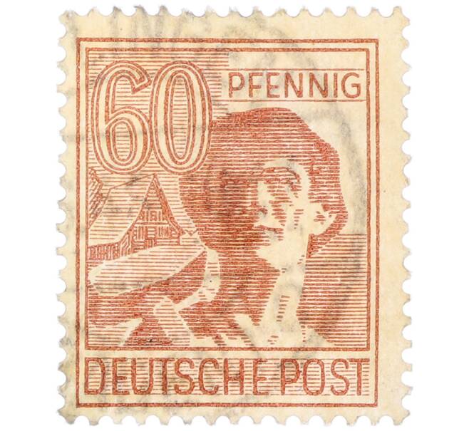 Почтовая марка 60 пфеннигов 1947 года Германия (Тризония) (Артикул: T11-35990) — Фото №1