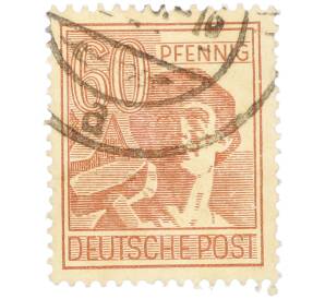 Почтовая марка 60 пфеннигов 1947 года Германия (Тризония) — Фото №1