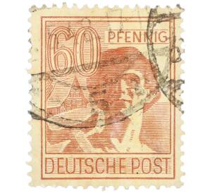 Почтовая марка 60 пфеннигов 1947 года Германия (Тризония) — Фото №1