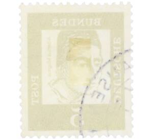 Почтовая марка 5 пфеннигов 1961 года Западная Германия (ФРГ) «Выдающиеся немцы — Альберт Великий» — Фото №2