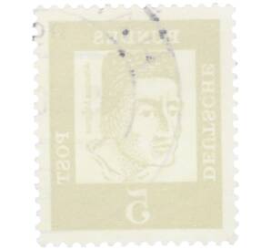 Почтовая марка 5 пфеннигов 1961 года Западная Германия (ФРГ) «Выдающиеся немцы — Альберт Великий» — Фото №2