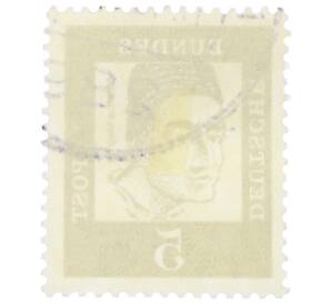 Почтовая марка 5 пфеннигов 1961 года Западная Германия (ФРГ) «Выдающиеся немцы — Альберт Великий» — Фото №2