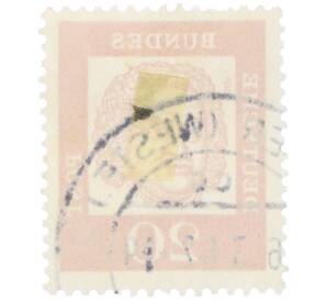 Почтовая марка 20 пфеннигов 1961 года Западная Германия (ФРГ) «Выдающиеся немцы — Иоганн Себастьян Бах» — Фото №2