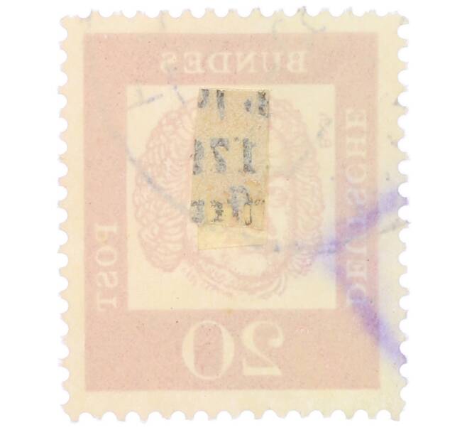 Почтовая марка 20 пфеннигов 1961 года Западная Германия (ФРГ) «Выдающиеся немцы — Иоганн Себастьян Бах» (Артикул: T11-36022) — Фото №2