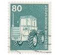Почтовая марка 80 пфеннигов 1975 года Западная Германия (ФРГ) «Трактор» (Артикул: T11-36036) — Фото №1
