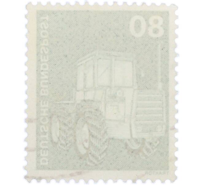 Почтовая марка 80 пфеннигов 1975 года Западная Германия (ФРГ) «Трактор» (Артикул: T11-36036) — Фото №2