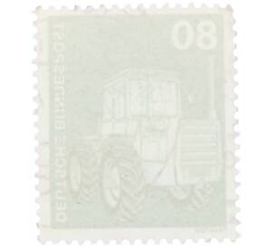 Почтовая марка 80 пфеннигов 1975 года Западная Германия (ФРГ) «Трактор» — Фото №2