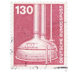 Почтовая марка 130 пфеннигов 1982 года Западная Германия (ФРГ) «Пивоварение» — Фото №1
