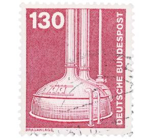 Почтовая марка 130 пфеннигов 1982 года Западная Германия (ФРГ) «Пивоварение» — Фото №1