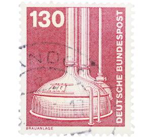 Почтовая марка 130 пфеннигов 1982 года Западная Германия (ФРГ) «Пивоварение» — Фото №1