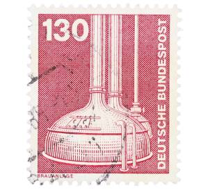 Почтовая марка 130 пфеннигов 1982 года Западная Германия (ФРГ) «Пивоварение» — Фото №1
