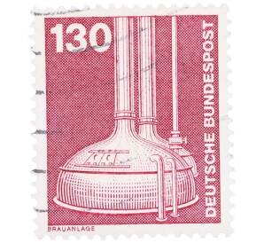 Почтовая марка 130 пфеннигов 1982 года Западная Германия (ФРГ) «Пивоварение» — Фото №1