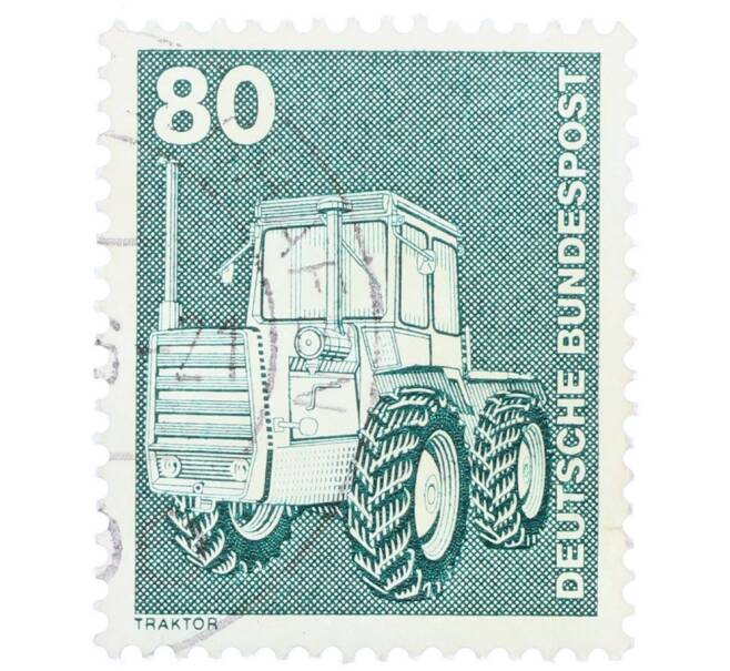Почтовая марка 80 пфеннигов 1975 года Западная Германия (ФРГ) «Трактор» (Артикул: T11-36079) — Фото №1