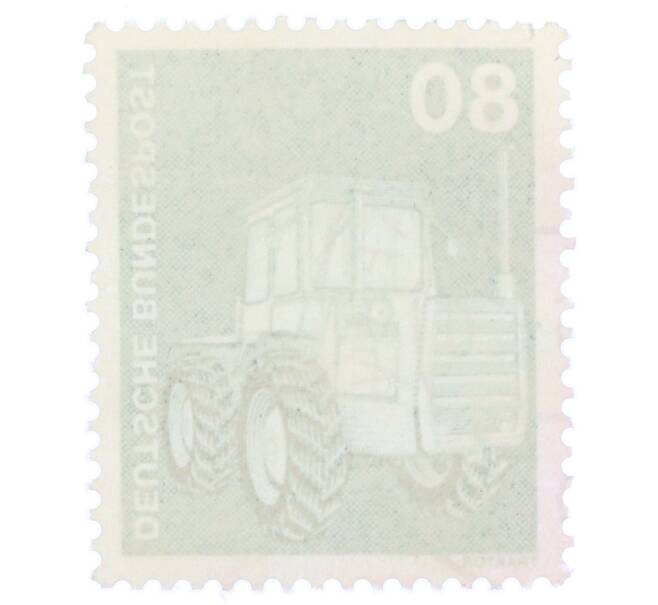 Почтовая марка 80 пфеннигов 1975 года Западная Германия (ФРГ) «Трактор» (Артикул: T11-36089) — Фото №2