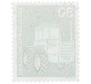 Почтовая марка 80 пфеннигов 1975 года Западная Германия (ФРГ) «Трактор» — Фото №2
