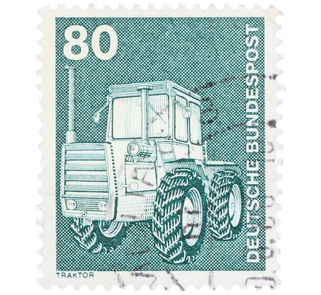 Почтовая марка 80 пфеннигов 1975 года Западная Германия (ФРГ) «Трактор» (Артикул: T11-36094) — Фото №1