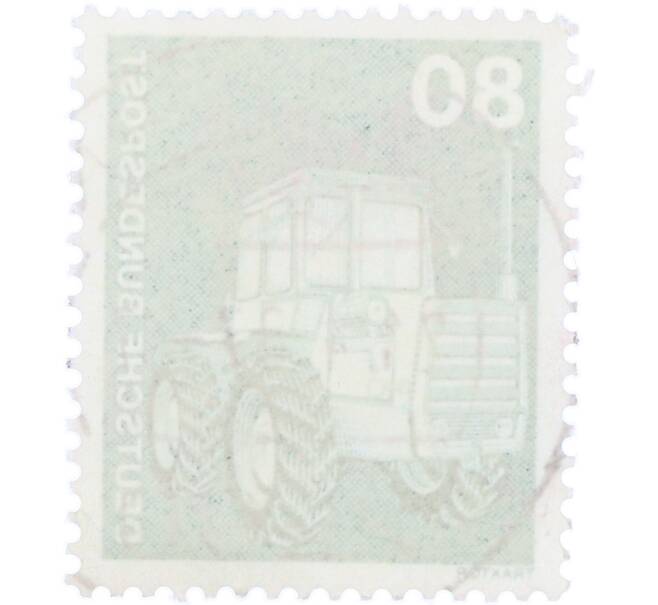 Почтовая марка 80 пфеннигов 1975 года Западная Германия (ФРГ) «Трактор» (Артикул: T11-36095) — Фото №2
