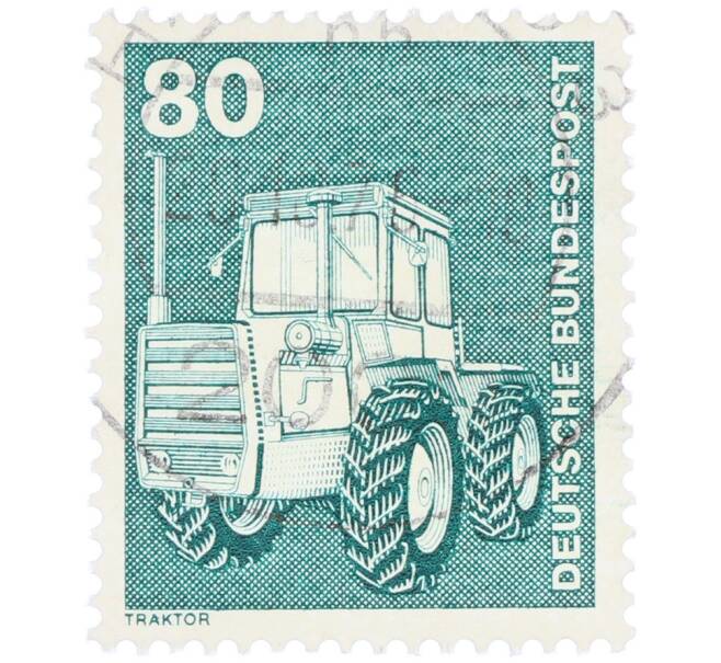 Почтовая марка 80 пфеннигов 1975 года Западная Германия (ФРГ) «Трактор» (Артикул: T11-36096) — Фото №1