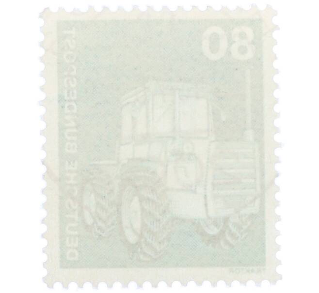 Почтовая марка 80 пфеннигов 1975 года Западная Германия (ФРГ) «Трактор» (Артикул: T11-36096) — Фото №2