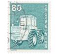 Почтовая марка 80 пфеннигов 1975 года Западная Германия (ФРГ) «Трактор» (Артикул: T11-36097) — Фото №1