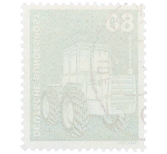 Почтовая марка 80 пфеннигов 1975 года Западная Германия (ФРГ) «Трактор» (Артикул: T11-36097) — Фото №2