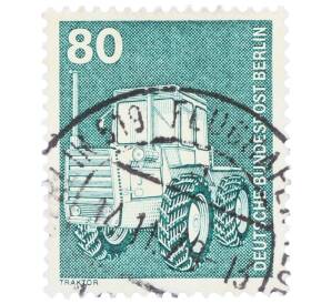 Почтовая марка 80 пфеннигов 1975 года Западная Германия (ФРГ) «Трактор» — Фото №1