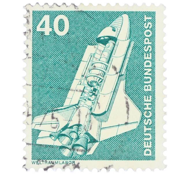 Почтовая марка 40 пфеннигов 1975 года Западная Германия (ФРГ) «SpaceLab» (Артикул: T11-36106) — Фото №1