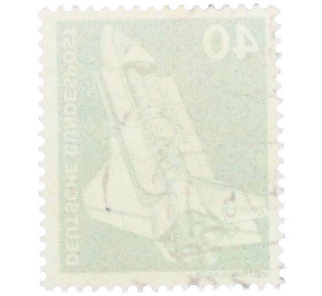 Почтовая марка 40 пфеннигов 1975 года Западная Германия (ФРГ) «SpaceLab» (Артикул: T11-36106) — Фото №2