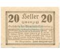 Банкнота 20 геллеров 1920 года Австрия — Лохнсбург (Нотгельд) (Артикул: B2-16379) — Фото №1