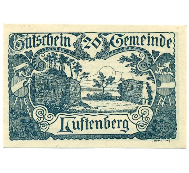 Банкнота 20 геллеров 1920 года Австрия — Луфтенберг (Нотгельд) (Артикул: B2-16407) — Фото №1