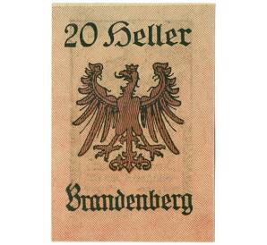 20 геллеров 1921 года Австрия — Бранденбург (Нотгельд) — Фото №2