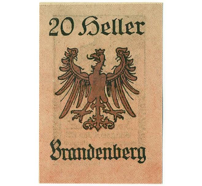 Банкнота 20 геллеров 1921 года Австрия — Бранденбург (Нотгельд) (Артикул: B2-16410) — Фото №2