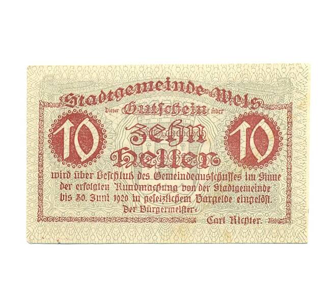 Банкнота 10 геллеров 1920 года Австрия — Вельс (Нотгельд) (Артикул: B2-16427) — Фото №1