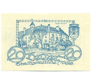 20 геллеров 1920 года Австрия — Вельс (Нотгельд) — Фото №2