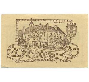 20 геллеров 1920 года Австрия — Вельс (Нотгельд) — Фото №2