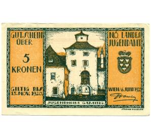 5 крон 1920 года Австрия — Вена (Нотгельд) — Фото №1