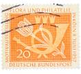 Почтовая марка 20 пфеннигов 1957 года Западная Германия (ФРГ) «Выставка почтовых марок в Кельне — Флора и филателия» (Артикул: T11-36134) — Фото №1